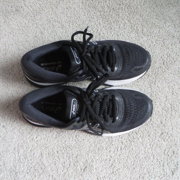 Asics womens gel nimbus 21 running shoes size 9 black/white - Picture 6 of 10
